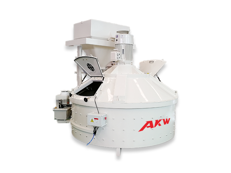 hormigonera planetaria con dosificación de polvo