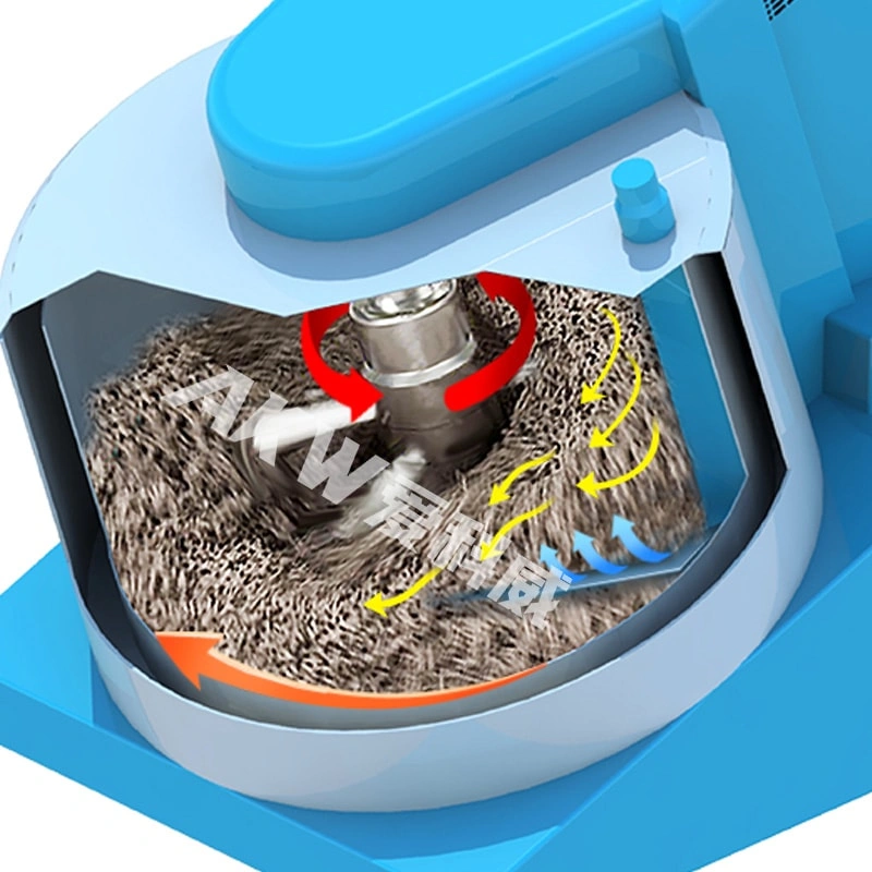 AKW 250L Mezclador De Fertilizantes En Pendiente Granulador Equipo